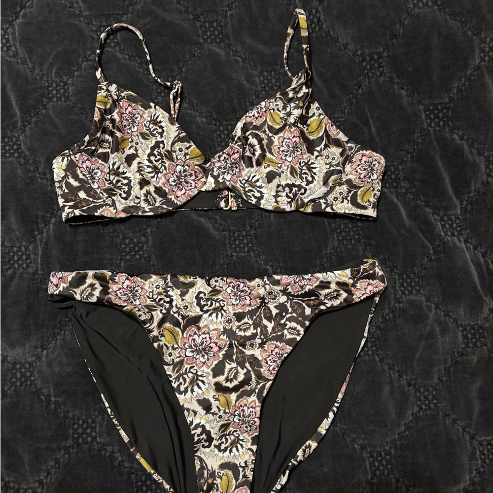 Beach Riot Floral Print Bikini Set
